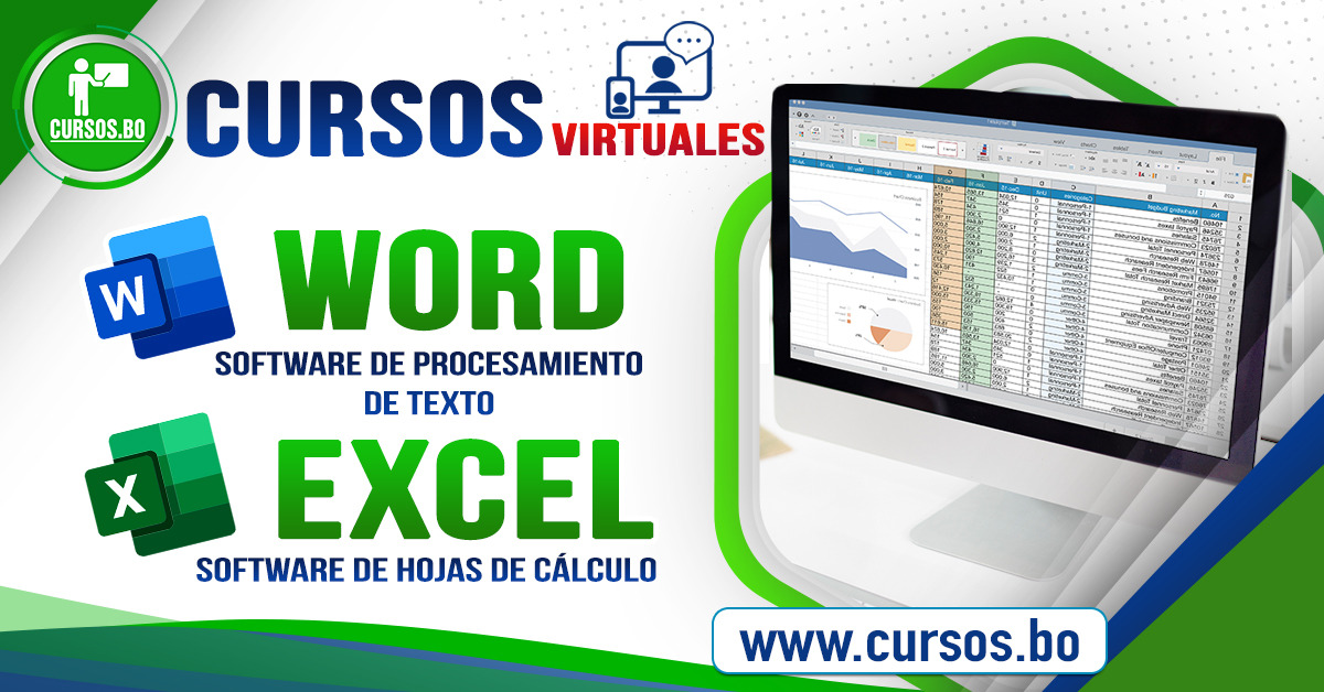 2 Cursos Ofimática (Word, Excel)  (Virtual 24/7)